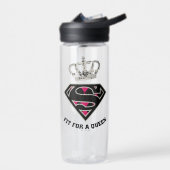 Supergirl S-Schild "Fit for a Queen" Trinkflasche (Links)