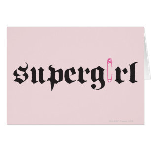 Supergirl Safety Button Letter