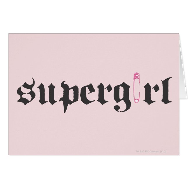 Supergirl Safety Button Letter (Vorderseite (Horizontal))