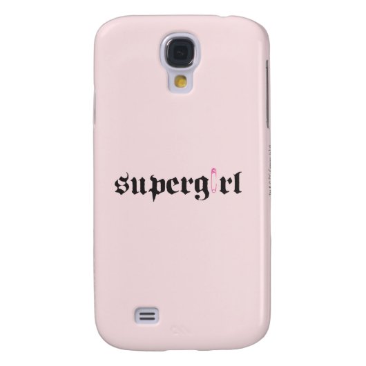 Supergirl Safety Button Letter Case-Mate Samsung Galaxy Hülle (Rückseite)