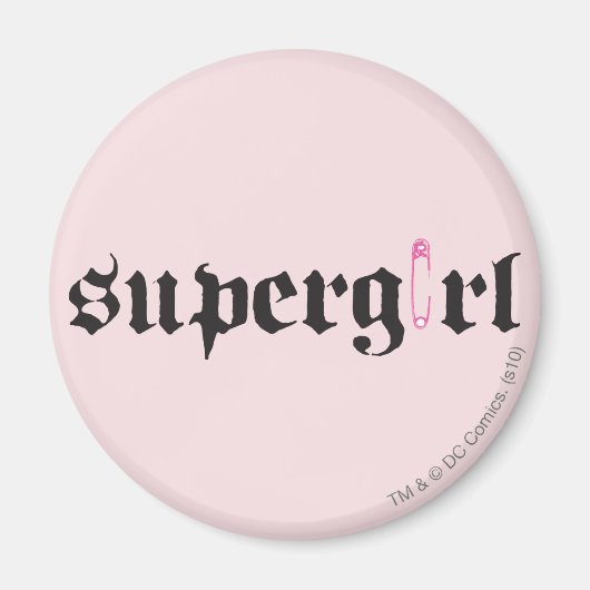 Supergirl Safety Button Letter Magnet (Vorne)
