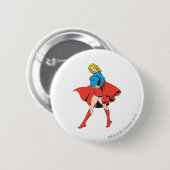 Supergirl schlägt eine Pose Button (Vorne & Hinten)