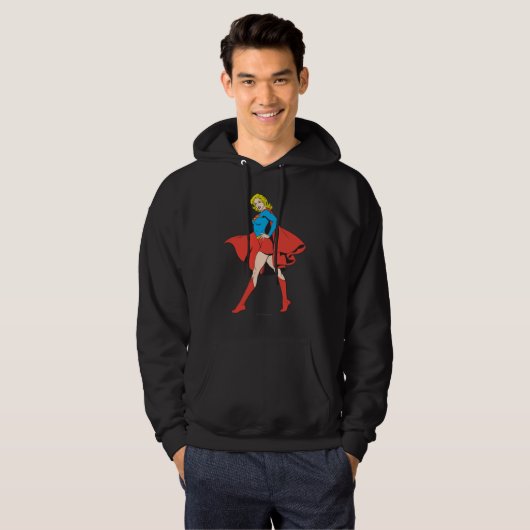 Supergirl schlägt eine Pose Hoodie (Vorne ganz)