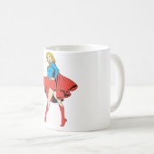 Supergirl schlägt eine Pose Kaffeetasse (VorderseiteRechts)