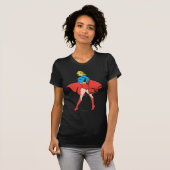 Supergirl schlägt eine Pose T-Shirt (Vorne ganz)