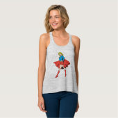Supergirl schlägt eine Pose Tank Top (Vorderseite Vollansicht)