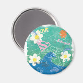 Supergirl Share the Spirit & Liebe Magnet (Vorderseite/Rückseite)
