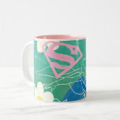 Supergirl Share the Spirit & Liebe Zweifarbige Tasse (Vorderseite Links)