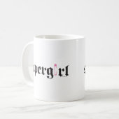 Supergirl Sicherheits-Button-Buchstabe Kaffeetasse (Vorderseite Links)