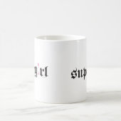 Supergirl Sicherheits-Button-Buchstabe Kaffeetasse (Mittel)