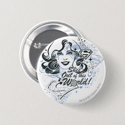 Supergirl Sie ist aus dieser Welt! Button (Vorne & Hinten)