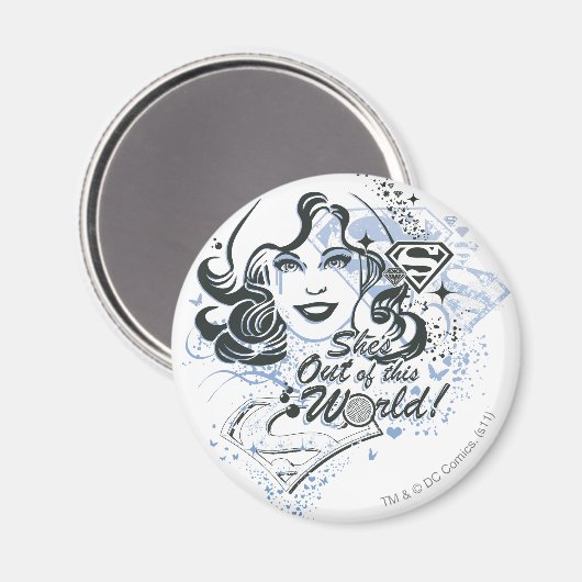 Supergirl Sie ist aus dieser Welt! Magnet (Vorderseite/Rückseite)