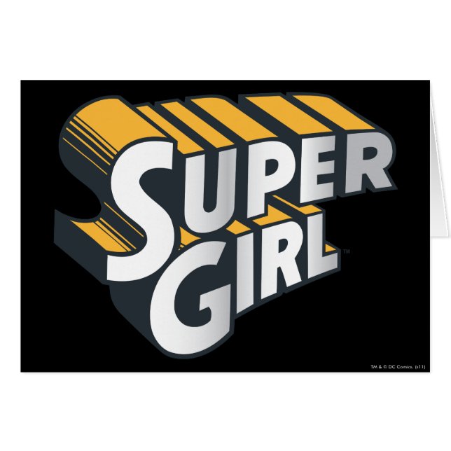 Supergirl Silver and Orange Logo (Vorderseite (Horizontal))