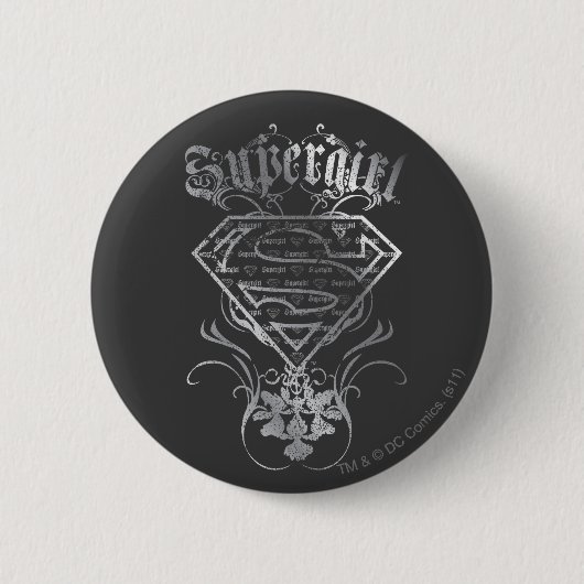 Supergirl Silver Logo Button (Vorderseite)