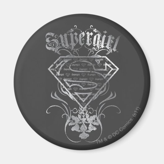 Supergirl Silver Logo Magnet (Vorne)
