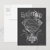 Supergirl Silver Logo Postkarte (Vorne/Hinten)