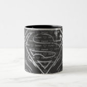 Supergirl Silver Logo Zweifarbige Tasse (Mittel)