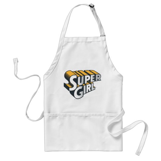 Supergirl Silver und Orange Logo Schürze (Vorne)