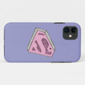 Supergirl Sketch Pink Logo Case-Mate iPhone Hülle (Rückseite (Horizontal))