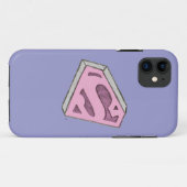 Supergirl Sketch Pink Logo Case-Mate iPhone Hülle (Rückseite (Horizontal))