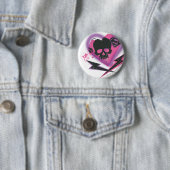 Supergirl Skulls und Blitze Button (Beispiel)