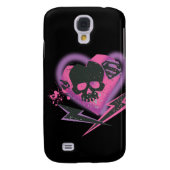 Supergirl Skulls und Blitze Case-Mate Samsung Galaxy Hülle (Rückseite)