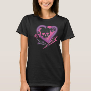 Supergirl Skulls und Blitze T-Shirt