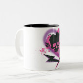 Supergirl Skulls und Blitze Zweifarbige Tasse (Vorderseite Links)