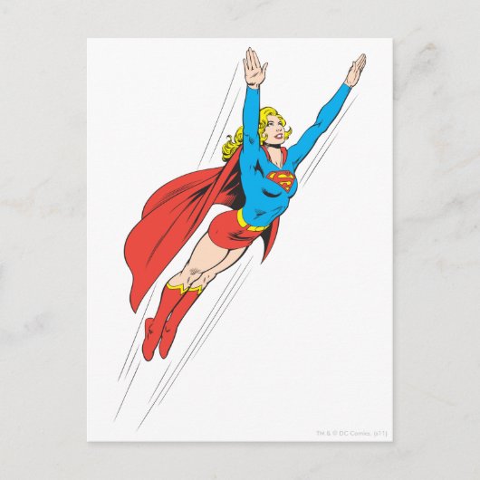 Supergirl Soars High Postkarte (Vorderseite)