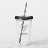 Supergirl Solid S-Shield Acryltrinkbecher (Rückseite)