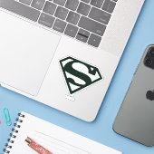 Supergirl Solid S-Shield Aufkleber (Laptop mit iPhone)