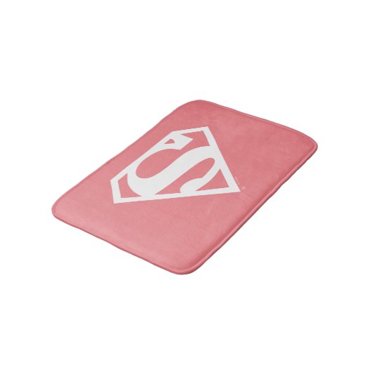 Supergirl Solid S-Shield Badematte (Schrägansicht)