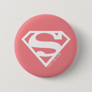 Supergirl Solid S-Shield Button