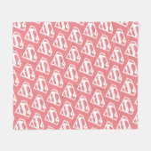 Supergirl Solid S-Shield Fleecedecke (Vorderseite (Horizontal))