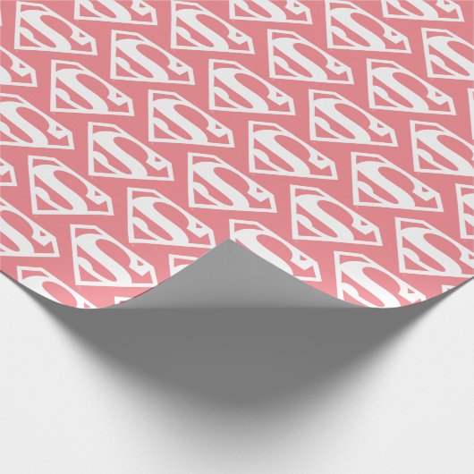 Supergirl Solid S-Shield Geschenkpapier (Ecke)