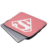 Supergirl Solid S-Shield Laptopschutzhülle (Vorne Knopf)