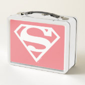 Supergirl Solid S-Shield Metall Brotdose (Rückseite)