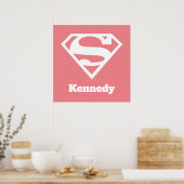 Supergirl Solid S-Shield Poster (Küche)