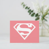 Supergirl Solid S-Shield Postkarte (Stehend Vorderseite)