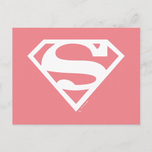Supergirl Solid S-Shield Postkarte (Vorderseite)