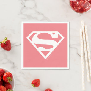 Supergirl Solid S-Shield Serviette