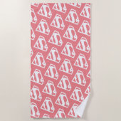 Supergirl Solid S-Shield Strandtuch (Vorderseite)