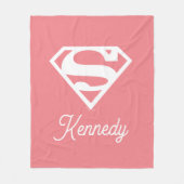 Supergirl Solider S-Schild Fleecedecke (Vorderseite)