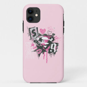 Supergirl Spills and Scribbles Collage Case-Mate iPhone Hülle
