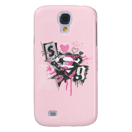Supergirl Spills and Scribbles Collage Case-Mate Samsung Galaxy Hülle (Rückseite)