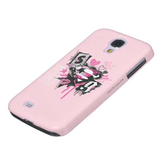 Supergirl Spills and Scribbles Collage Case-Mate Samsung Galaxy Hülle (unten)