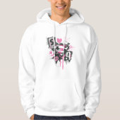 Supergirl Spills and Scribbles Collage Hoodie (Vorderseite)