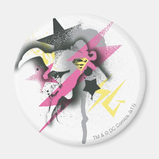Supergirl Spray Paint Magnet (Vorne)