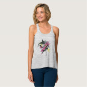 Supergirl Spray Paint Tank Top (Vorderseite Vollansicht)