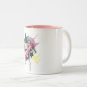 Supergirl Spray Paint Zweifarbige Tasse (VorderseiteRechts)